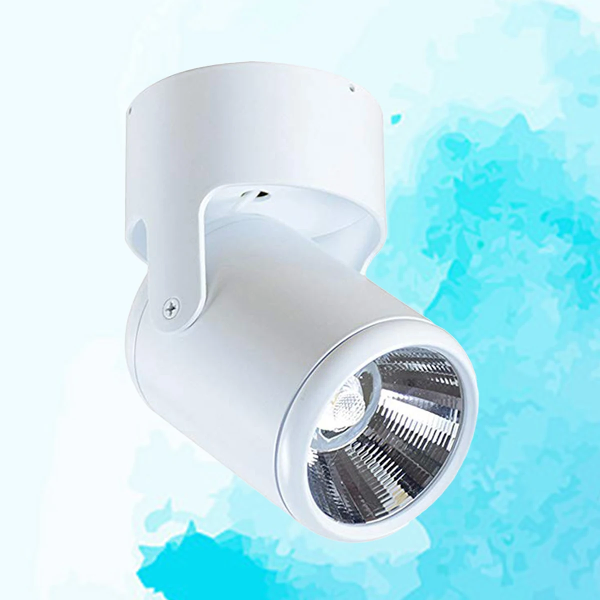 قابل للتعديل 7 واط Led الأضواء 85-265 فولت سطح شنت الألومنيوم الجدار مصباح Cob السقف النازل الدافئة الأبيض للتدوير 360 °