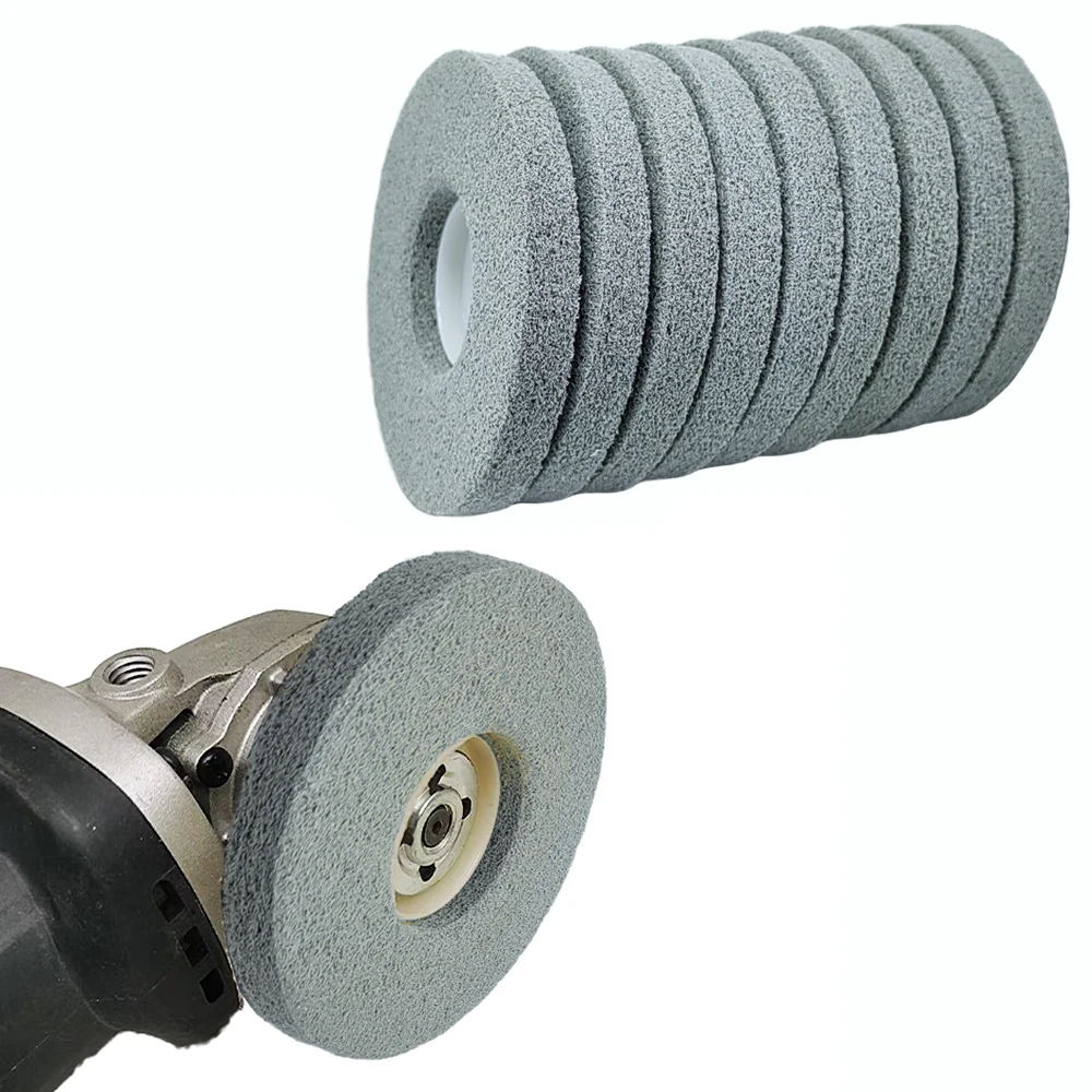 1PC 4 Inch 100mm Nylon Fiber Polishing Wheel Abrasive Sanding Disc For Angle Grinder Granite Marble Tile Grit 80-1000#