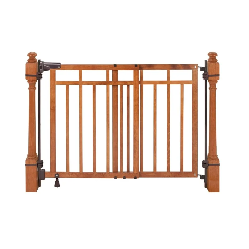 

nfant Wood Banister & Stair Safety Pet and Baby Gate, 32"-48" Wide, 33" Tall, Install Banister to Banister or Wall, or W