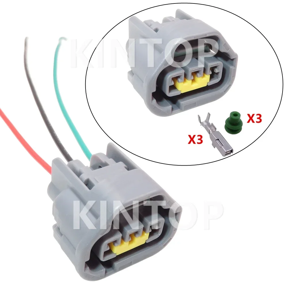 

1 комплект, 3-контактный 7283-4536-40, автомобильный пластиковый разъем для корпуса переменного тока с проводами, автомобильная водонепроницаемая розетка