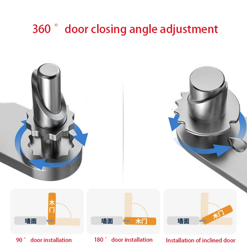 2/4/8 pezzi cerniera in acciaio inossidabile ripristino automatico porta connettore barra porta rimbalzo mezza vita cerniera porta accessori hardware