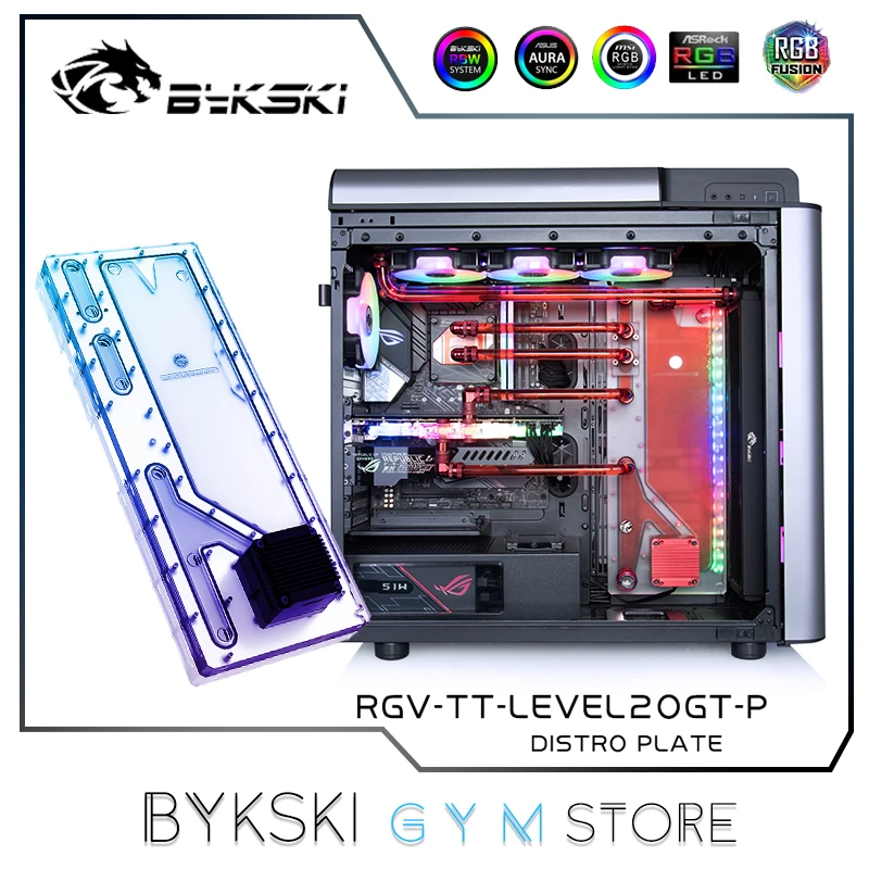 

Bykski Distro Plate For TT A500TG Case,Waterway Board Kit For PC CPU GPU Cooling 12V/5V SYNC,RGV-TT-A500-TG-P