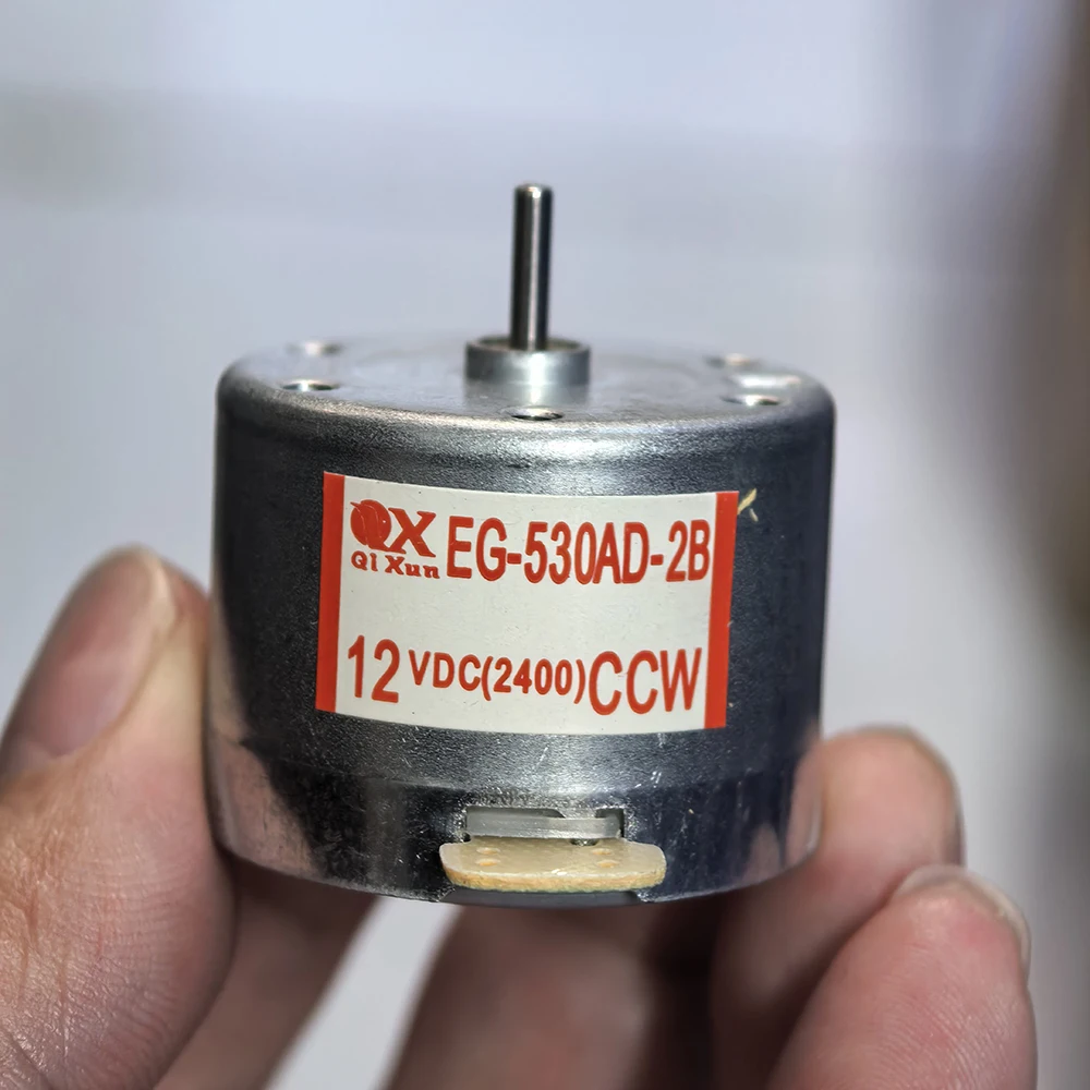 1PC EG-530AD-2B  CW/CCW DC  Motor 12V  2400RPM Small Mini 32mm Round Spindle Motor for  Recorder Motor CD Player