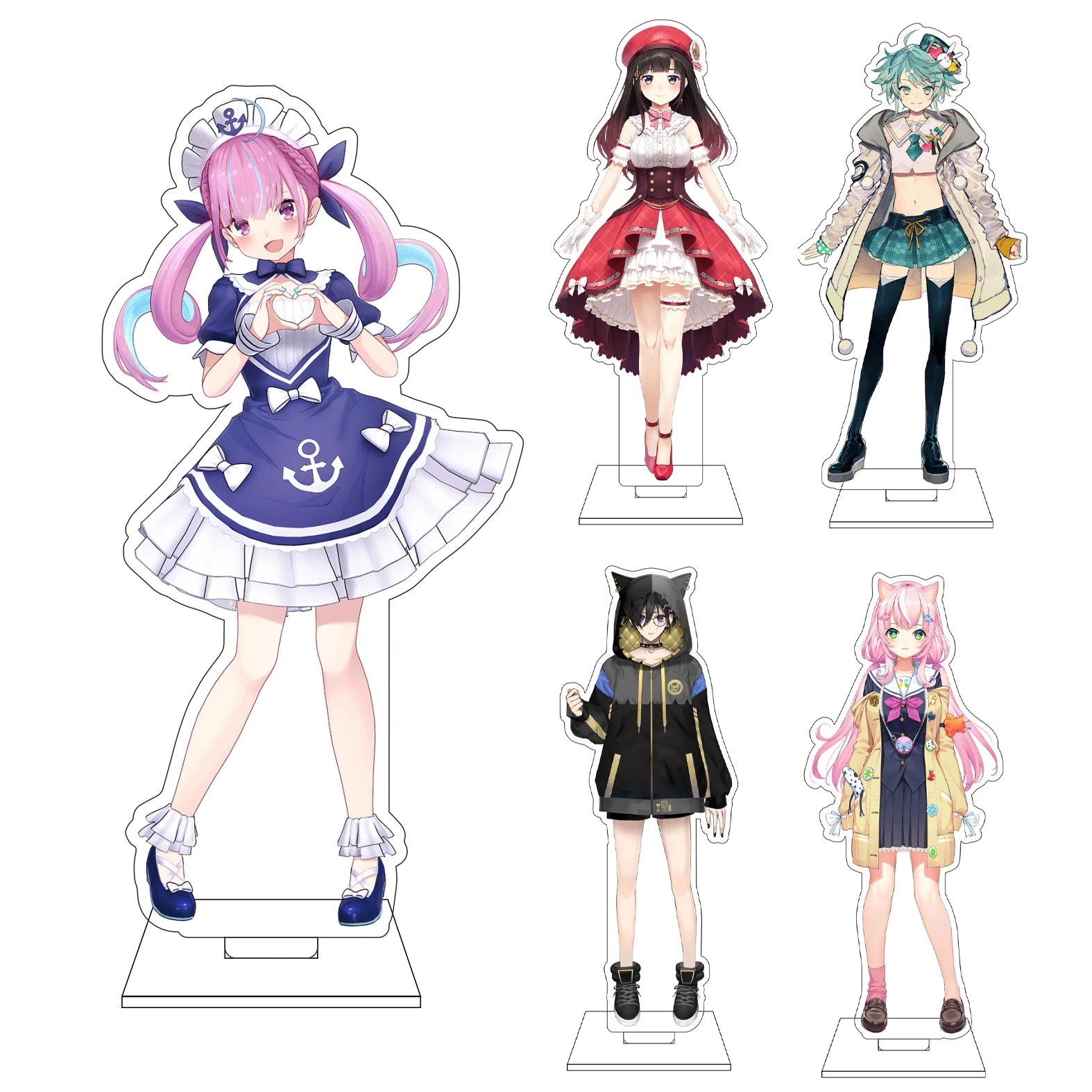 Figura Acrílica de 16CM de Anime, YouTuber Virtual, Cosplay, Mirai Akari, Kaguya, Luna, Kizuna AI, Adornos, Regalos