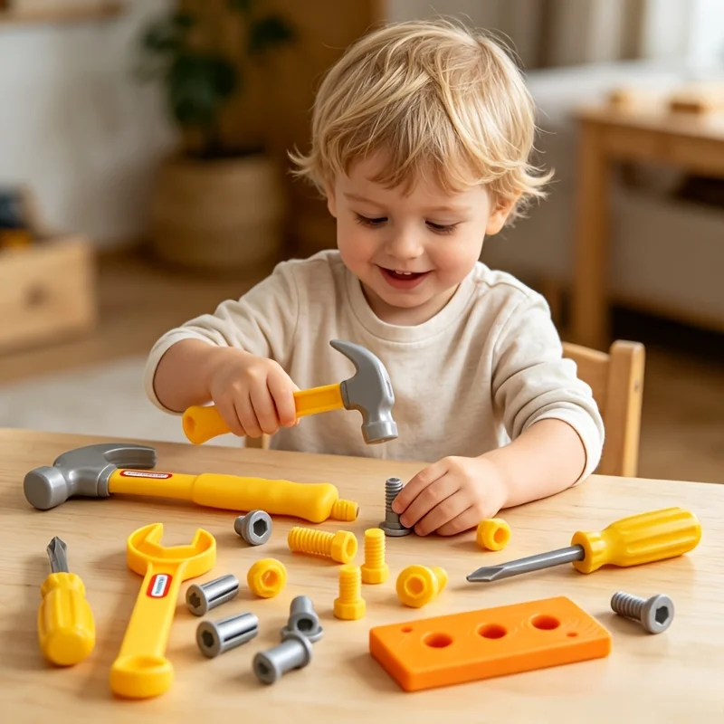 10pcs Kids Simulation Large Screw Repair Tool Toys, Random Colors, Dress-Up Props, Holiday Gifts, Party & Beach Pocket Toys
