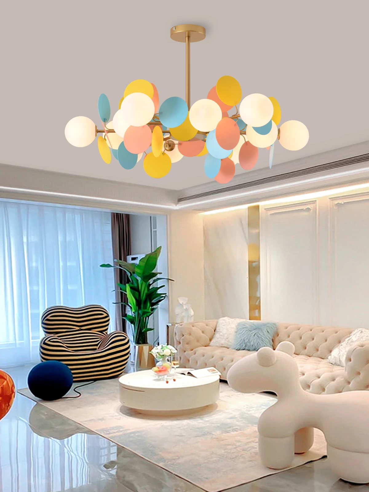 Children\'s Bedroom Led Chandelier For Living Room Nursery Girls Boys Luminaire Suspension Modern Hanging Chandeliers Lighting