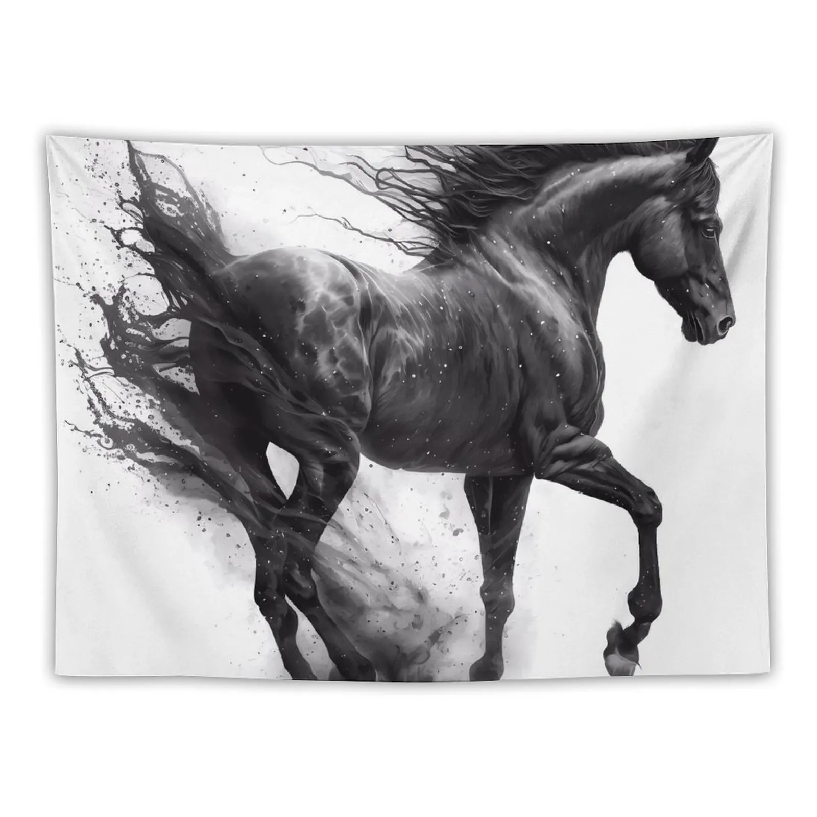 

Magical Ebony Horse Tapestry House Decorations Aesthetic Room Decorations House Decor Outdoor Decoration Tapestry