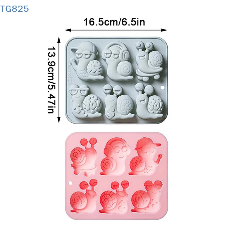 【AN】【AN】Chocolate Mold Snail Silicone Mold For Cake Gummy Jello , Cake Decoration Soap Mold Silicone Baking Mold