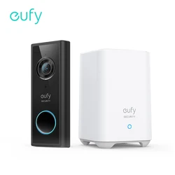 Eufy-보안 비디오 초인종 카메라 (배터리 전원) 키트, 2K 해상도, 암호화 로컬 저장, 월간 수수료 없음, 스마트홈