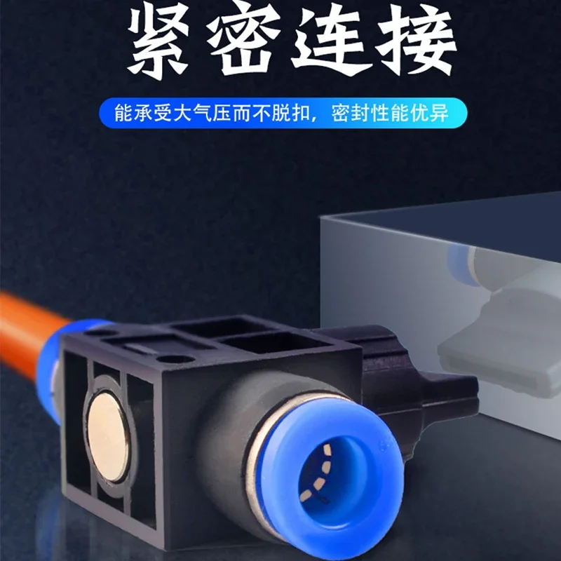 Air Pneumatic Hand Valve 2 Way Quick Fittings Push Connector Tube Hose Plastic 4mm 6mm 8mm-12mm Flow Limiting Speed Control