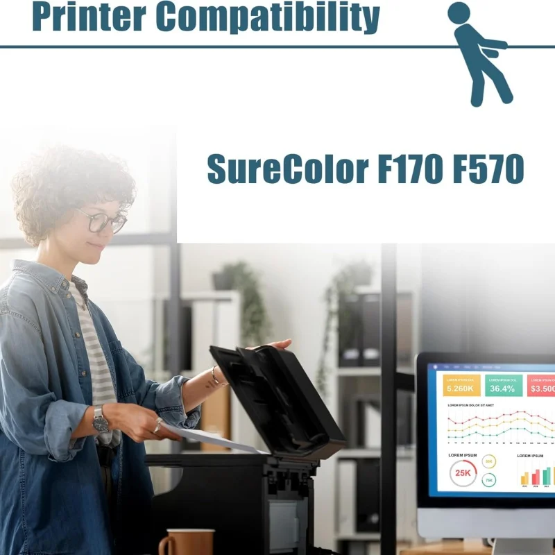 T49 T49M Sublimation Ink 560ml Compatible Replacements for SureColor F170 F570 Sublimation Printers, T49M1 T49M2 T49M3 T49M4 Ink