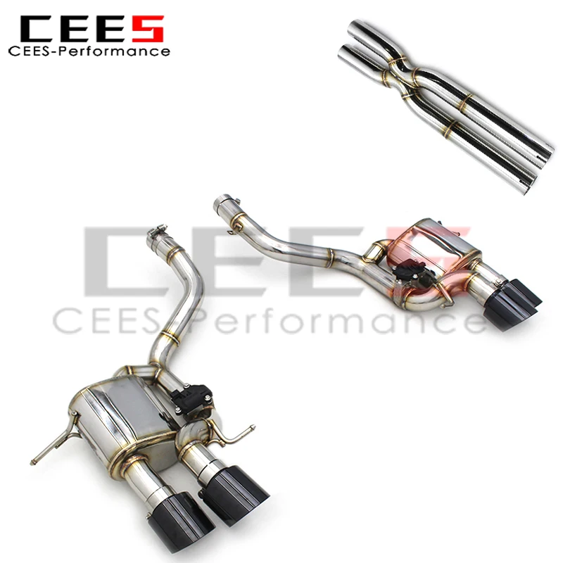 CEES Tuning X Pipe with Axle-Back Exhaust for Maserati Gran Turismo/GT 4.2/4.7 2007-2021 Valve Muffler Sound Control Upgrade