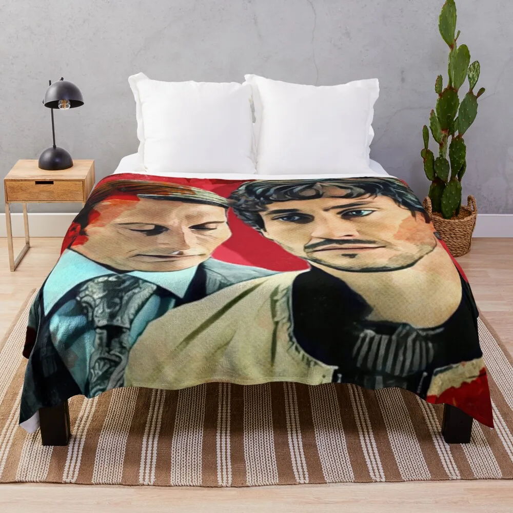 

Will and Hannibal, Murder Husbands Throw Blanket Beach Blanket Designer Blanket