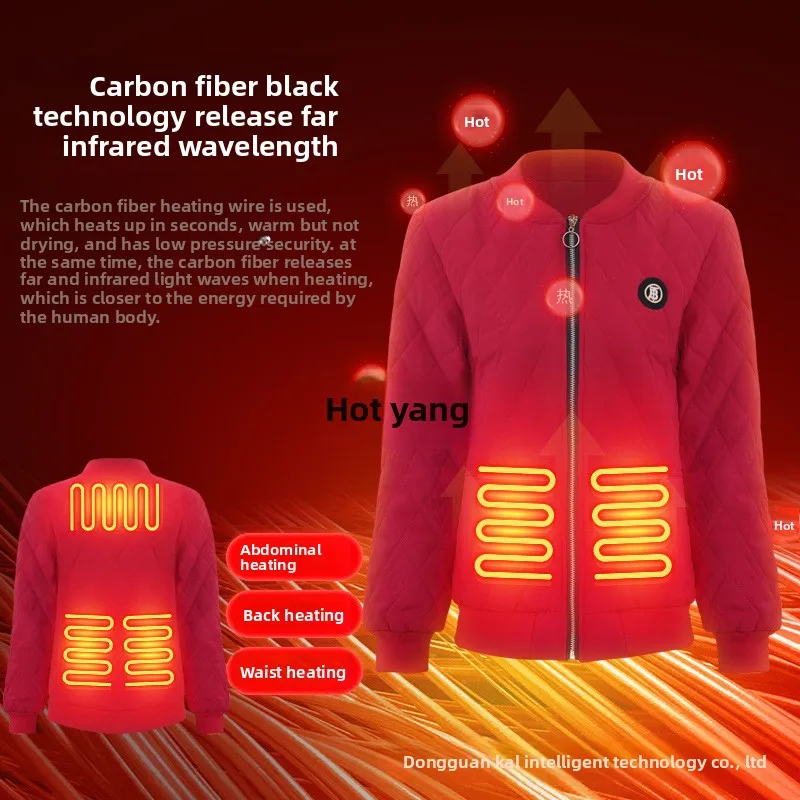 Yjq electric cotton-padded clothes are charged at constant temperature, self-heating jackets are cold-proof and warm.