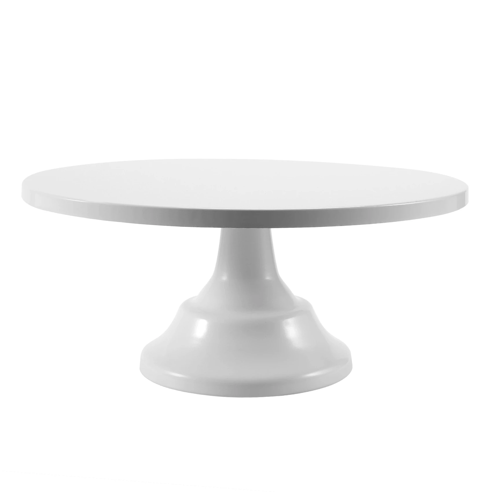 12 Inch Iron Round Cake Stand Cake Plate Pedestal Dessert Holder Wedding Birthday -White