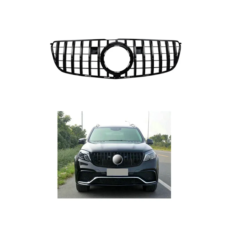 

Automotive Parts Front Grille For Mercedes Benz X166 GLS 2016-2019 Upgrade GT Style X166 GLS Grill