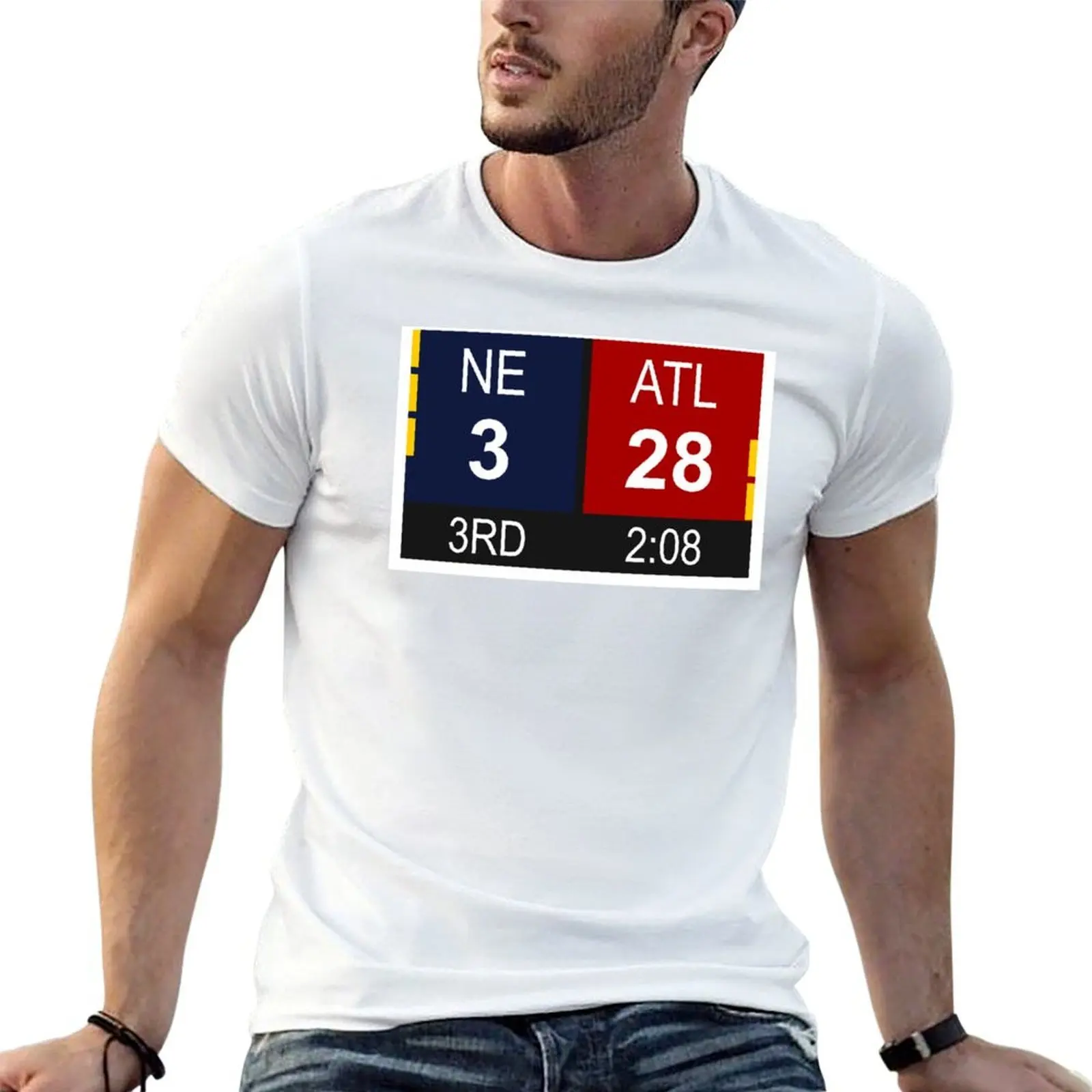 Camiseta NE 3 vs ATL 28 Champions Comeback, camisetas para homem, camiseta gráfica engraçada, camiseta masculina com estampa personalizada, camiseta de algodão.