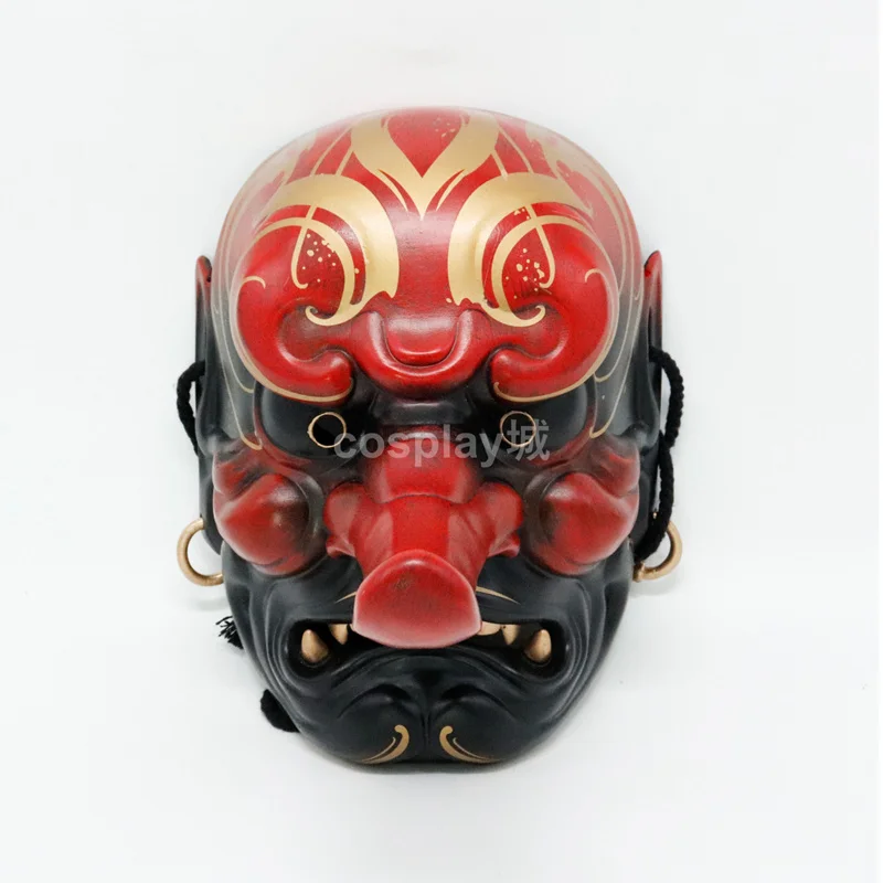 Japanese Tengu Cosplay Wearable Samurai Mask Tattoo Shop Bar Decorations Ball Halloween Props Sky Dog Mask Wearable Ornaments