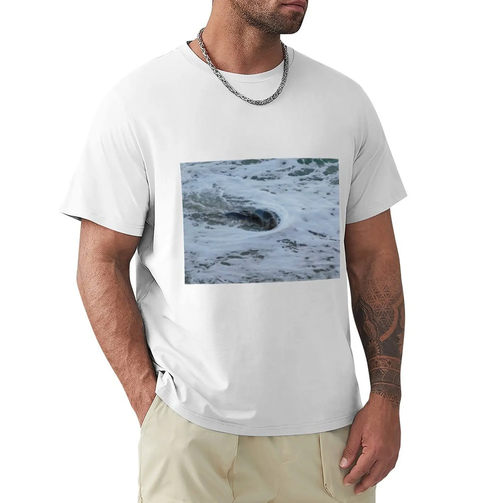 Wave got you surrounded T-shirt quick-drying heavyweights mens tall t shirts