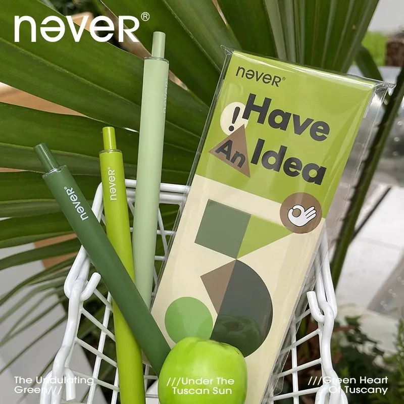 

Ручка-гель быстросохнущая серии Never Have An Idea, для плавного письма, минималистичная канцелярская принадлежность, наконечник 0.5 ST, матовый, не скатывающийся держатель для ручки