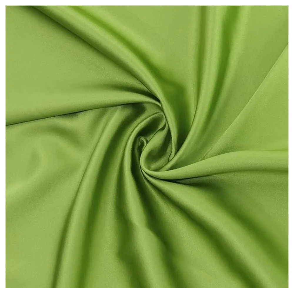 Pure Silk Stretch Satin Fabric 19momme Width 55