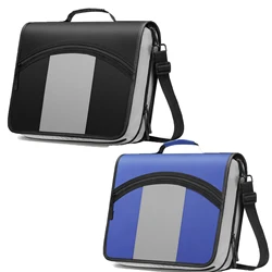 MoKo Zipper Binder, 3 inch 3 Ring Binder with Zipper, 600 Sheet Capacity Multi-Pocket School Binder organizer Shoulder Strap