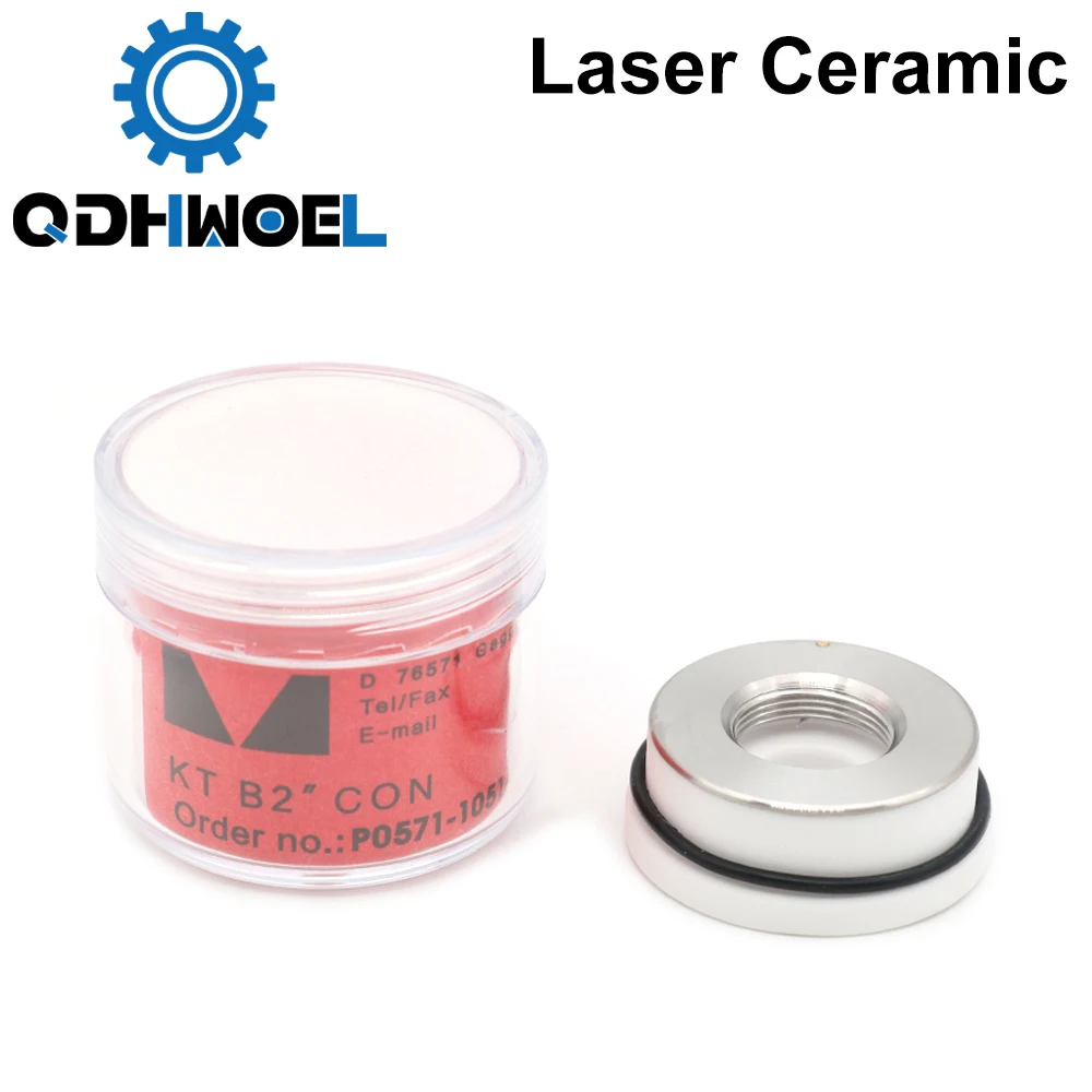 QDHWOEL Laser Ceramic Dia. 28 32mm KT B2 CON P0571-1051-00001 For Laser Cutting Head 24.5mm/28.5mm