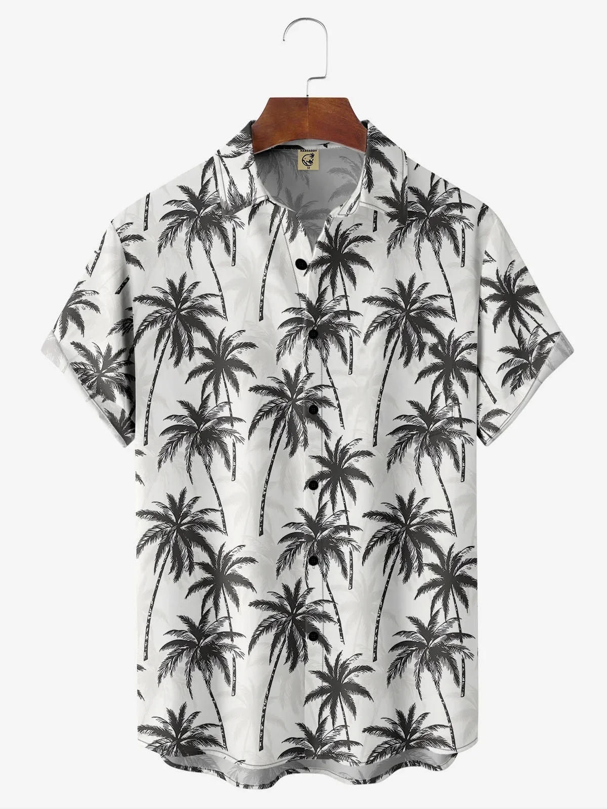 

2024 Men's Short sleeved Printed Shirt Hawaii Beach Vacation Men's Coconut Tree Button Casual Shirt Fashion Party 3D Top