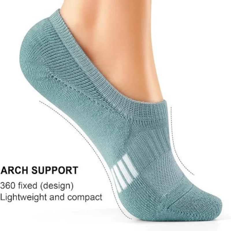 6 Paar Herren- und Damen-Sommer-große, einfache Bootssocken, unsichtbare Socken, lässige Sport-Kurzsocken mit flachem Mund. – Detail 2