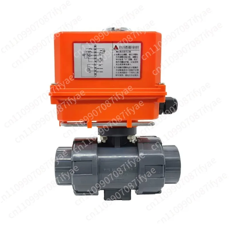 Electric Plastic UPVC Ball Valve Quick Cut-off Upvc Valve PVC Double Order Plastic Switch O-type Live Ball Valve