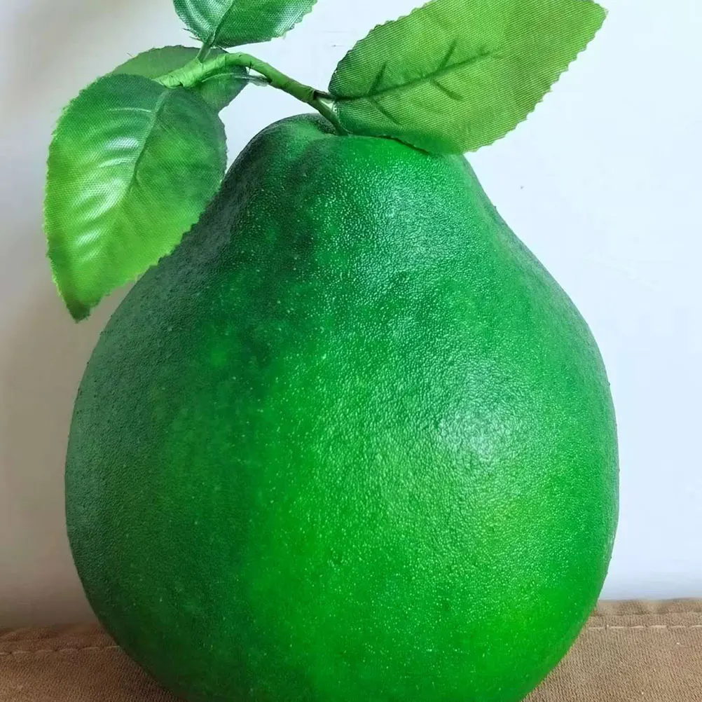 

Large Size Green Simulated Grapefruit Props Realistic Fake Fruit Model Foam Decor for Kindergarten Display Photography