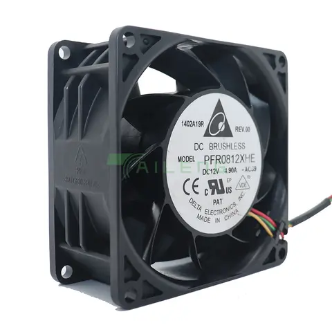오리지널 PFR0812XHE 자동차 오토바이 개조 초강력 서버 냉각 선풍기, 8038 12V, 4.9A, 8cm