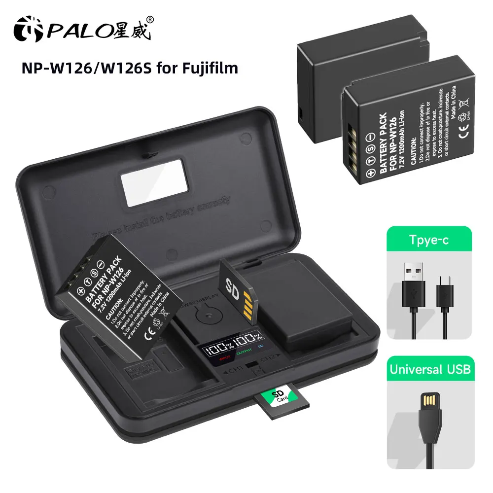 NP W126 NPW126 W126S NP-W126 Аккумулятор с двойным зарядным устройством LCD USB для Fujifilm Fuji X-Pro1 XPro2 X-T1 X-T20 XS10 XT100 T200 X-A5 NP W126 NPW126 W126S NP-W126 Аккумулятор с двойным зарядным устройством LCD USB для Fujifilm Fuji X-Pro1 XPro2 X-T1 X-T20 XS10 XT100 T200 X-A5