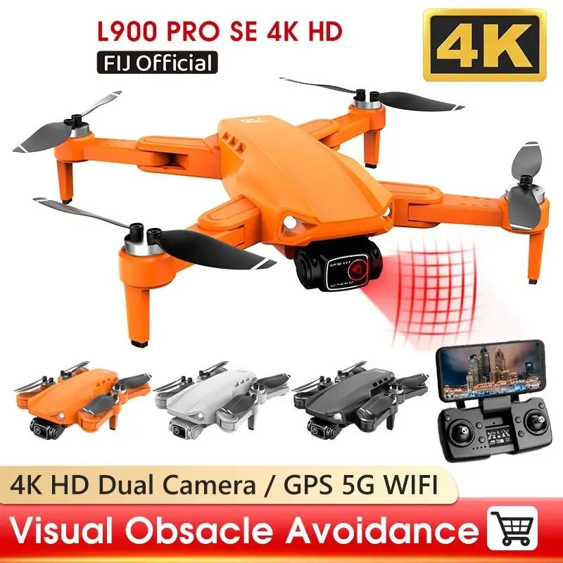 Top! L900 PRO SE 4K HD Dual Camera Drone Visual Obstacle Avoidance Brushless Motor GPS 5G WIFI RC Dron Professional FPV