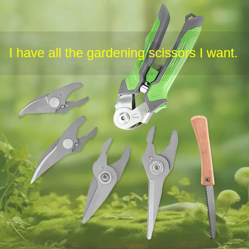 

5in1, Garden Scissors, Fruit And Vegetable Cutting Steel Kitchen Scissors, Household Gardening ScissorsGarden Scissors,
