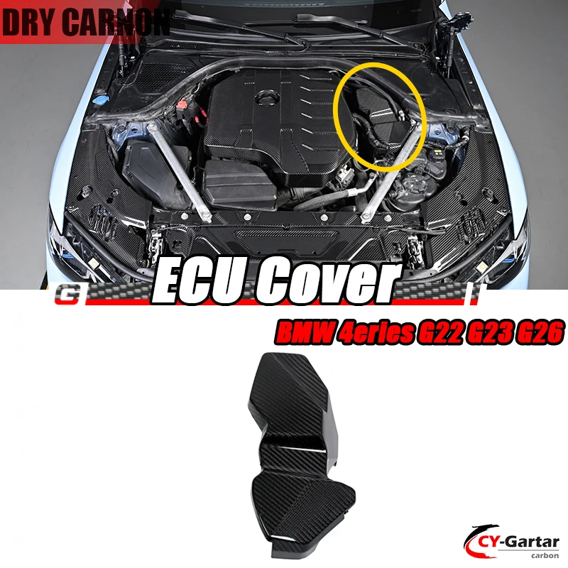 For BMW G20 G21 G22 G23 G26 M340i M440i B58 B48 2020-2024 ECU Battery Erminal Cover Dry Carbon Fiber Car Accessories