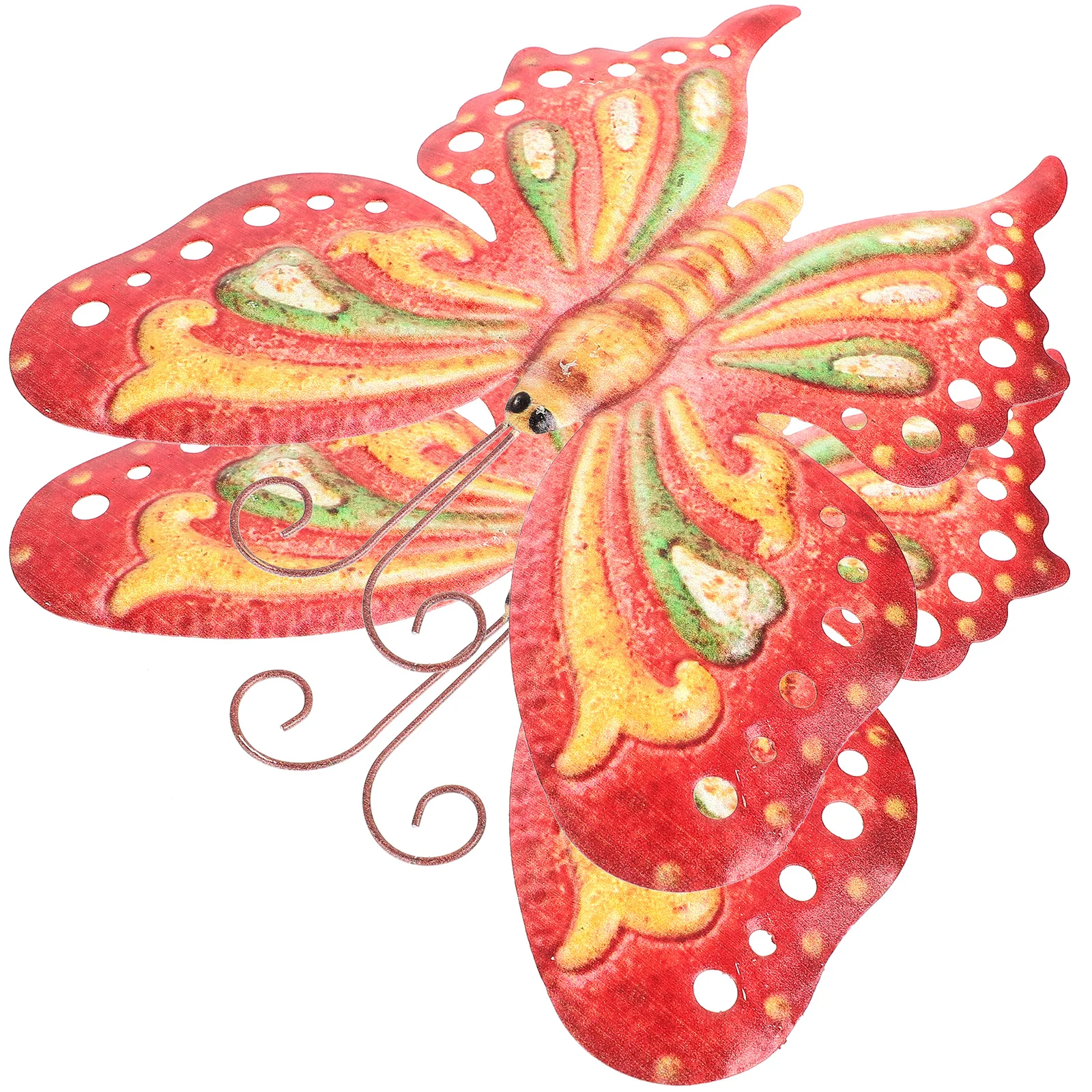 

2 Pcs Metal Pendant Butterfly Decorations Home Pendant Wall Hanging Garden Bathroom Balcony nament
