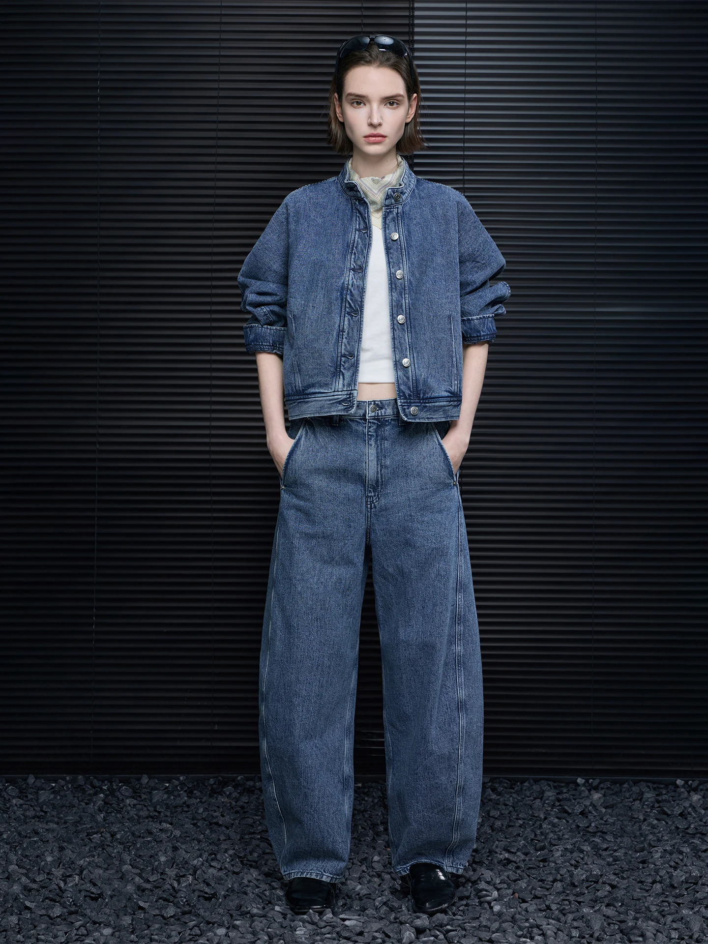 

Faionable High Waist Wide Leg Cotton Denim Jeans Women's Spring New Sle American Retro Knife Casual Streetwear