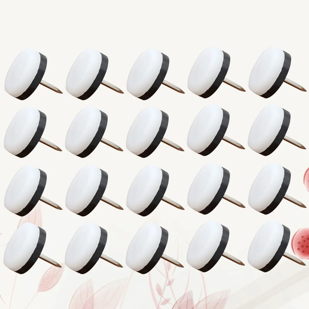 50pcs Furniture Leg Protectors Thick Felt Pads for Chair Table Legs Non Skid Nail Mat Home Office Kitchen