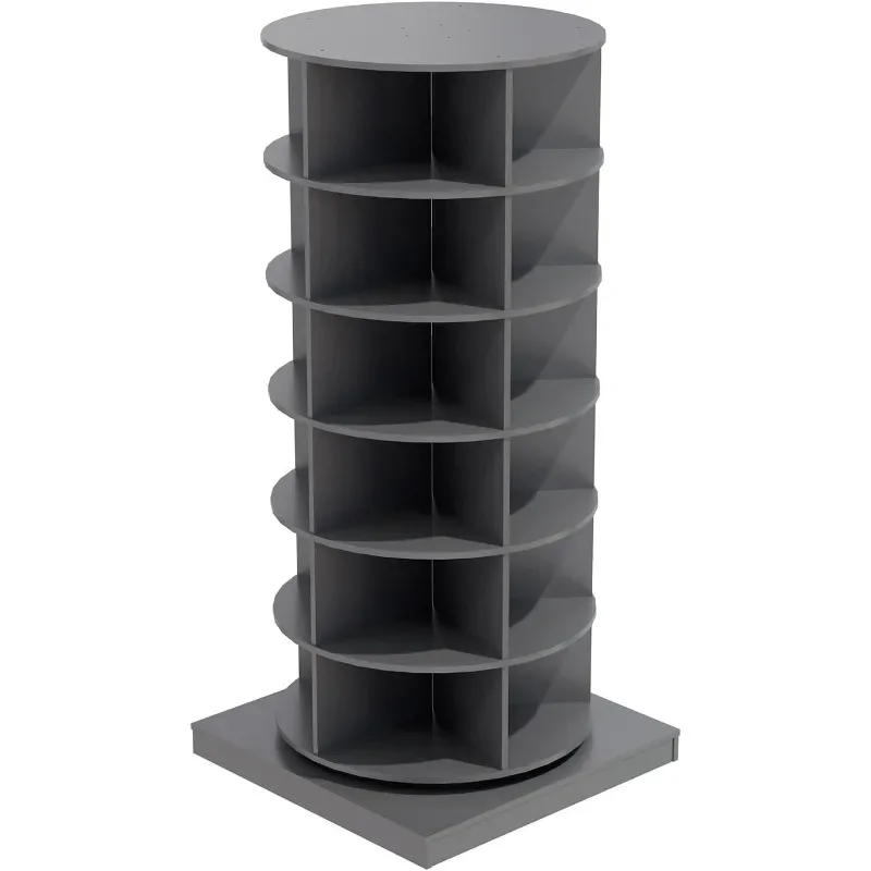 360°Spinning Shoe Rack Tower for Entryway Living Room Hallway, Revolving Free Standing Shoe Storage Organizer, Holds