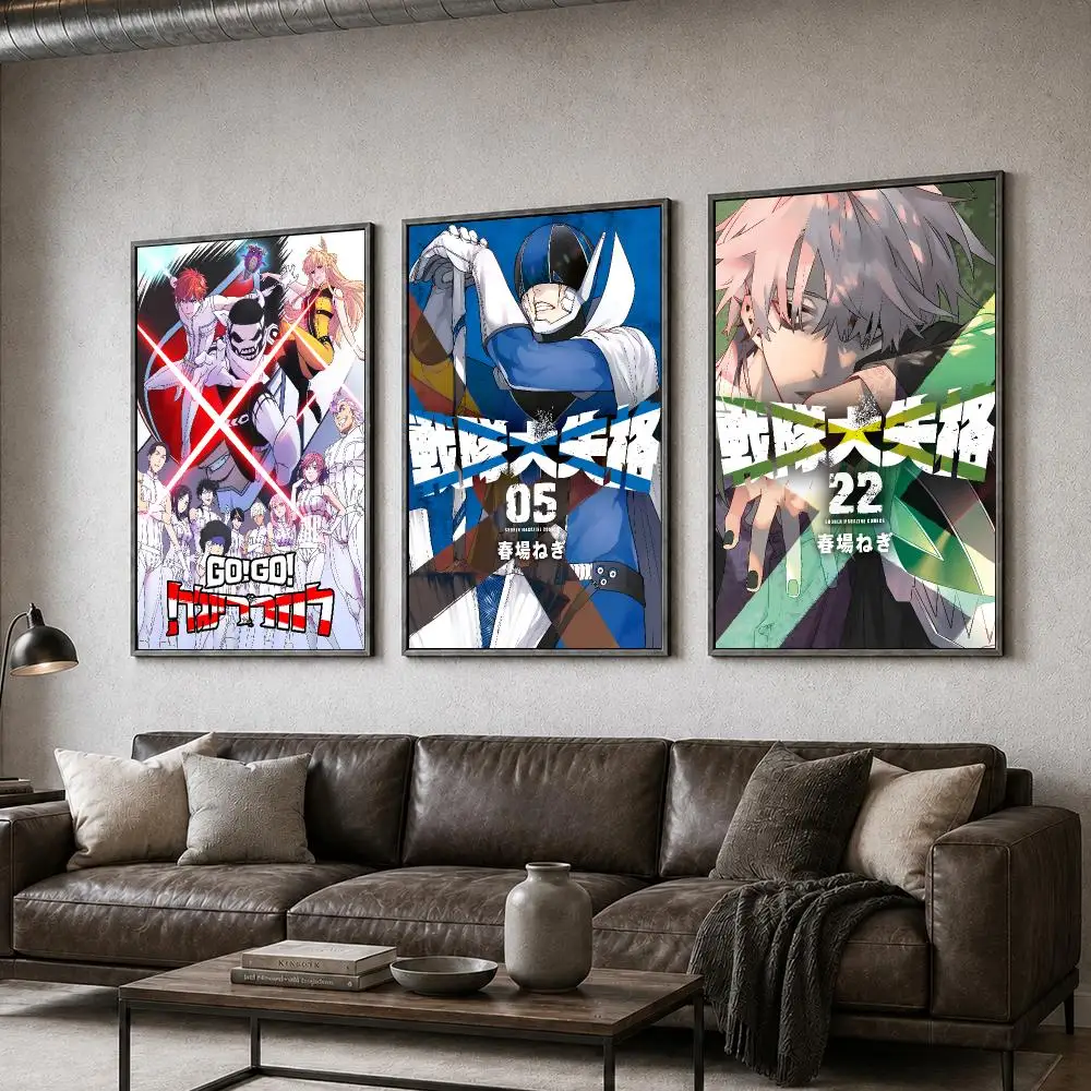 Anime Loser Ranger Sentai Action Poster  PP Self Adhesive Home Garage Dorm Bar Wall Decor Aesthetic Retro Gift