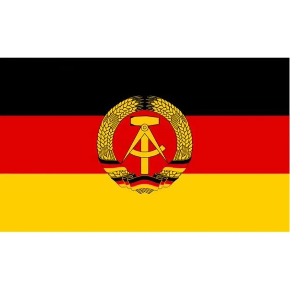 2X3FT German Democratic Republic Flag East Germany 90x150cm Digital Print HISTORY Banner