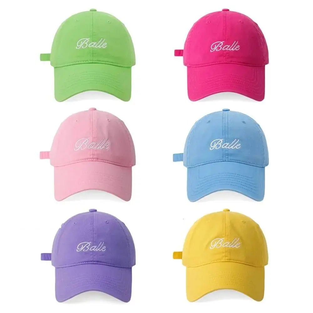 

Breathable Dopamine Baseball Cap Washable Adjustable Vintage Duck Tongue Cap Versatile Letters Outdoor Snapback Hat Summer
