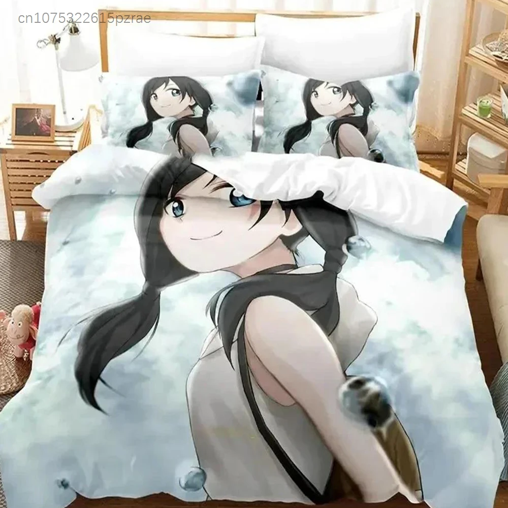 3D Anime Cute Weathering With You Bedding Set Duvet Cover Quilt Cover Pillowcase Comforter King Queen Size For Boys Adult