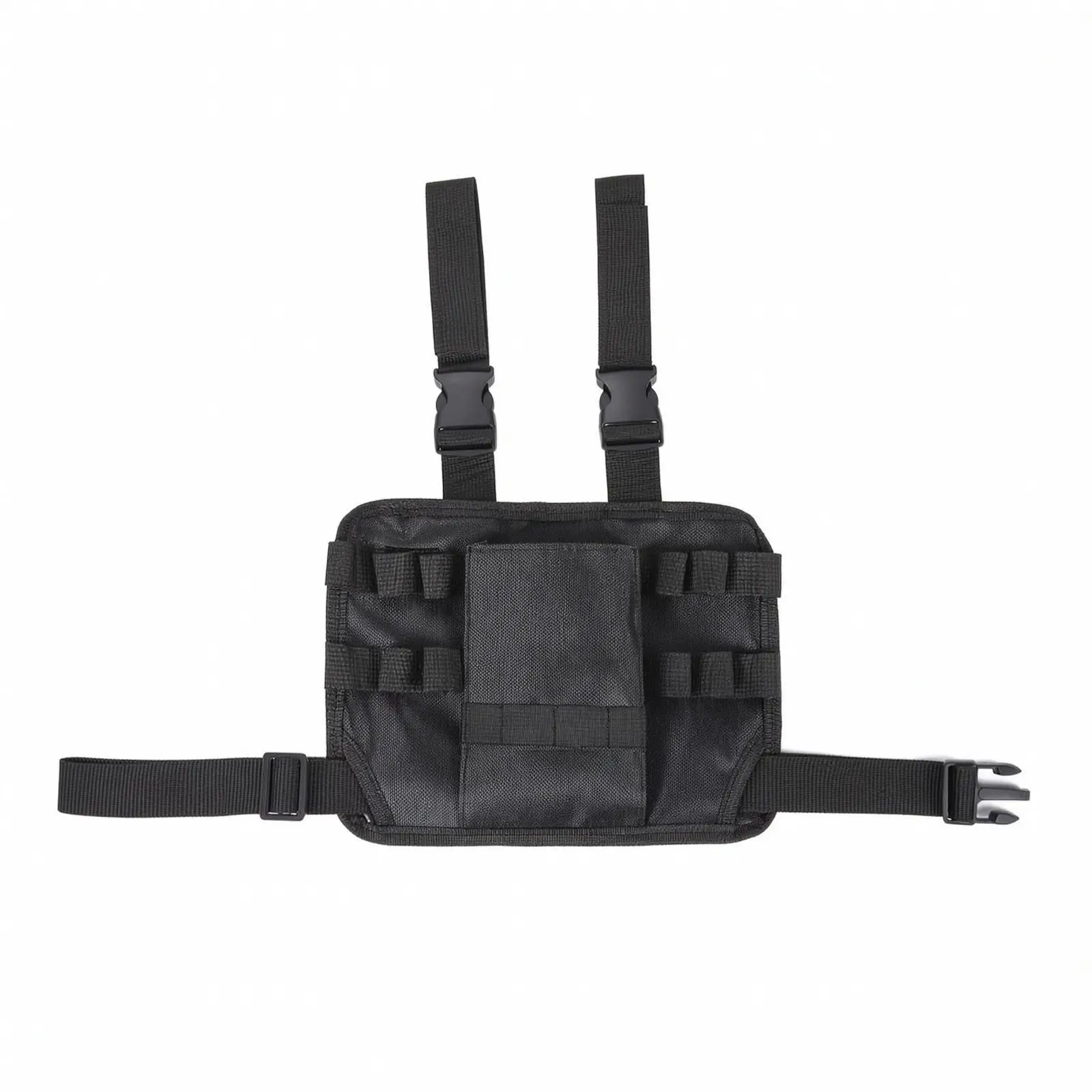 Compact Leg Mounted Tool Pouch 26x20cm Nylon Oxford Material with External Loops for Hand Tools and Hardware