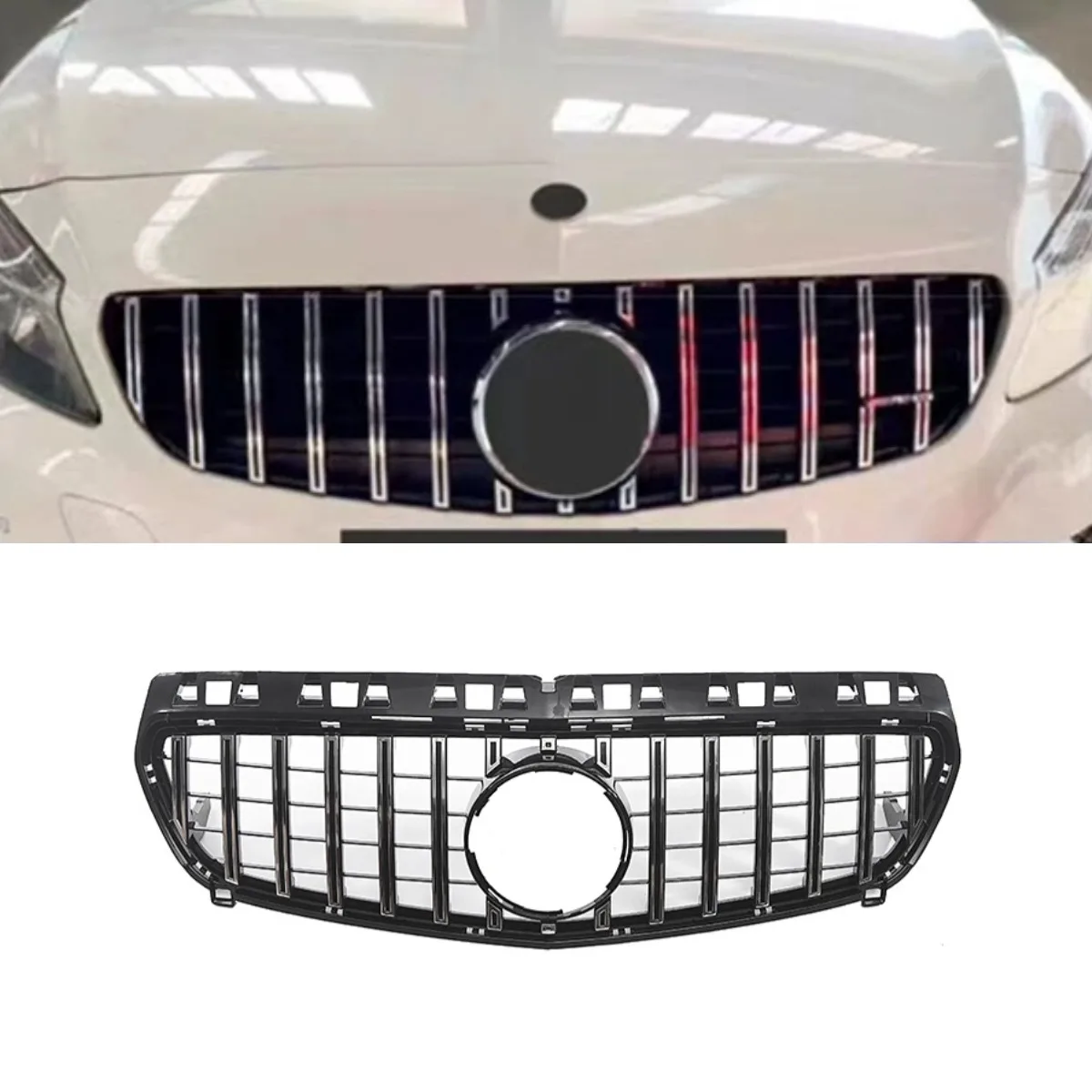 

Car Front Bumper Grill Racing Grills Car Grille For Mercedes Benz A-Class W176 2013-2016 Body Kit Car Accessories
