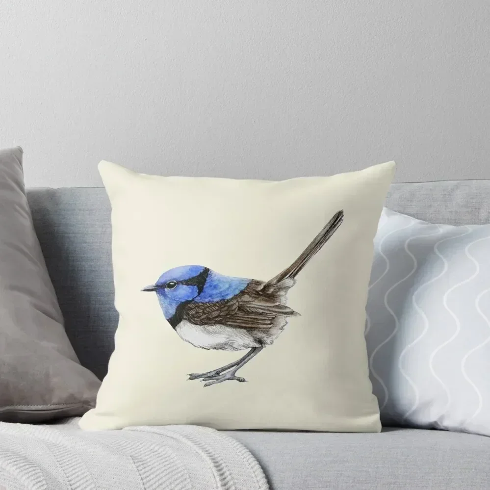 

Little Wren in Natural Throw Pillow Sofa Cover Pillowcase anime girl pillow