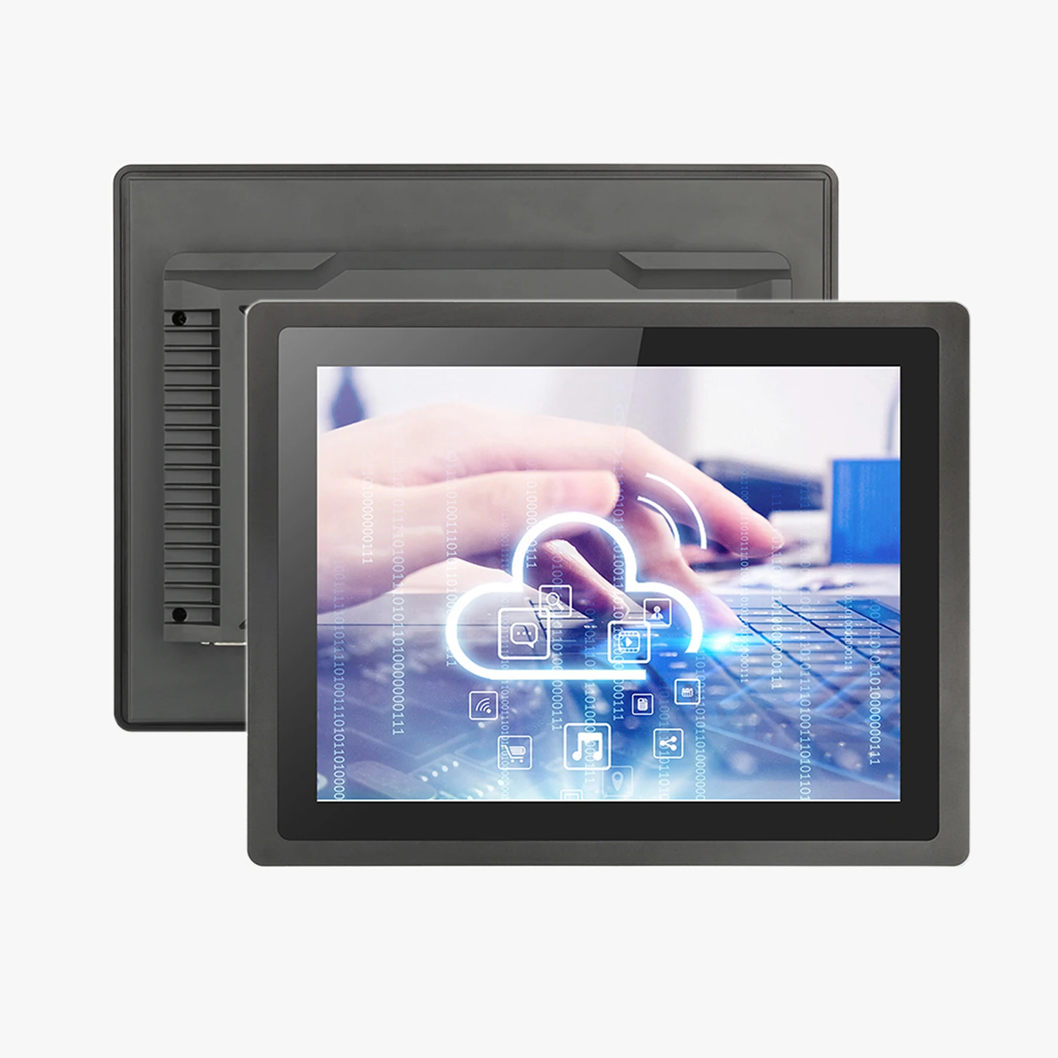 15.6 18.5 inch industrial computer all in one panel pc with resistive touch screen built-in wifi com for win10 pro 1366x768