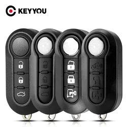 KEYYOU – clé télécommande à 3 boutons pour voiture, pour Fiat 500 Panda Punto Bravo Ducato Peugeot Boxer Citroen Jumper Auto SIP22