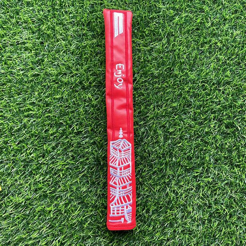 Golf pointer cover Golf Alignment Stick Cover golf Locating rod sleeve PU Leather